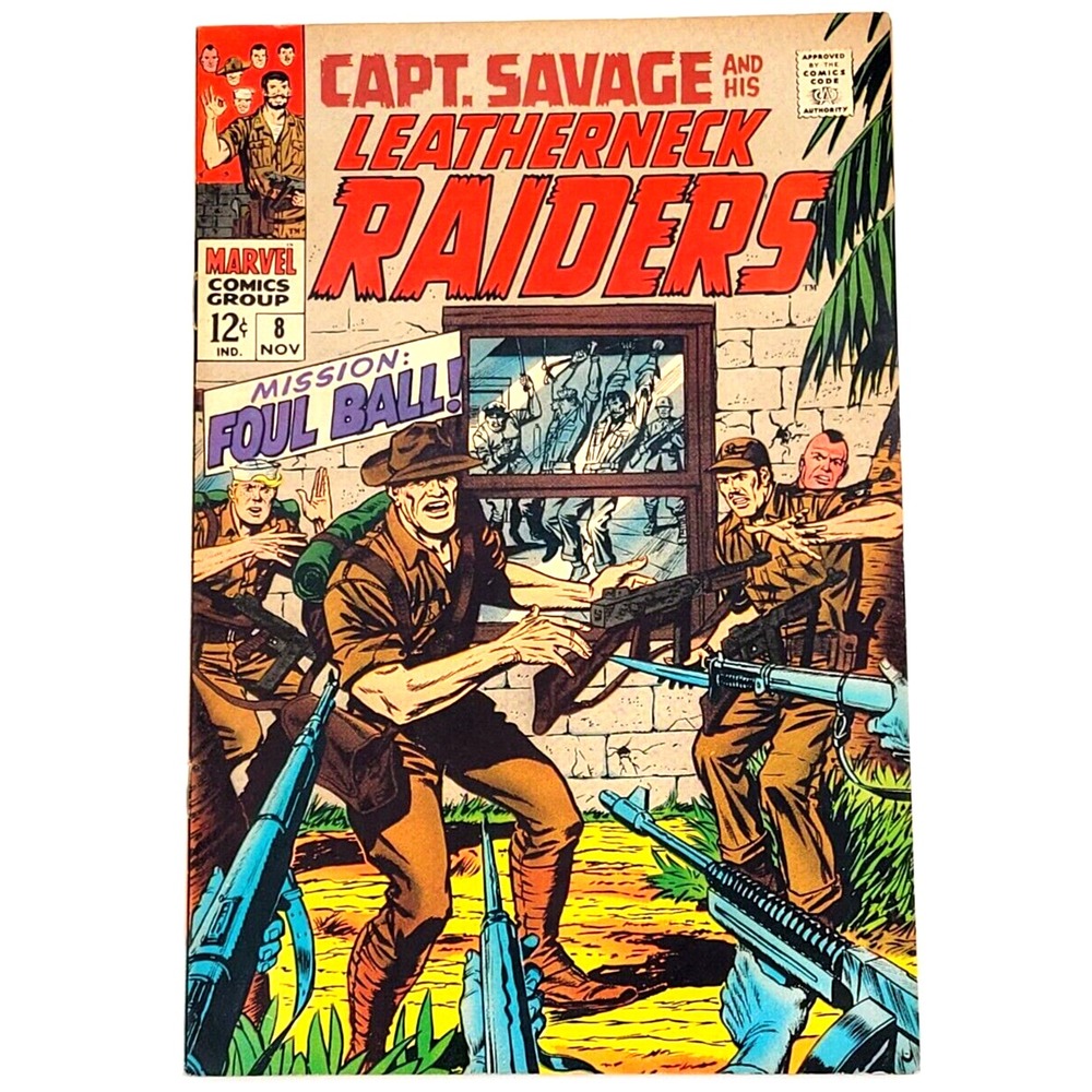 CAPT. SAVAGE‎ AND HIS LEATHERNECK RAIDERS #8 (1968)  / VF+ /
